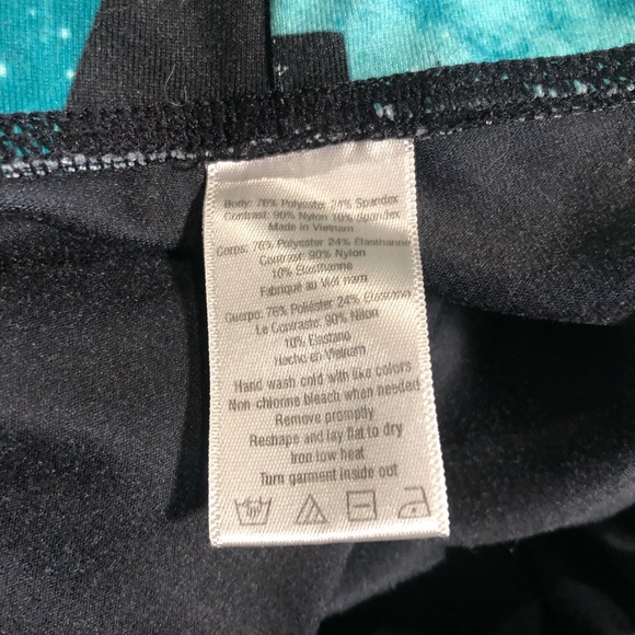 Alo Yoga Goddess Ribbed Ruched Geo Legging Island Green Space / Black Size XS - Picture 9 of 12